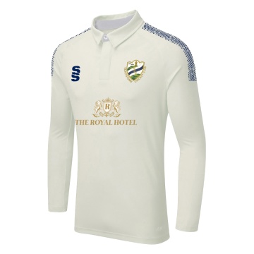 DUAL LONG SLEEVE CRICKET SHIRT (WOMENS)-Ivory